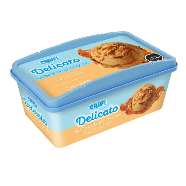 Helado Crufi Delicato pasión de dulce de leche 2 l