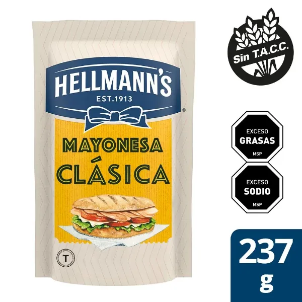 Mayonesa Hellmanns Doypack 237 g