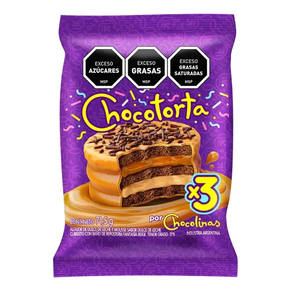 Alfajor Chocolinas Chocotorta 71,5 g