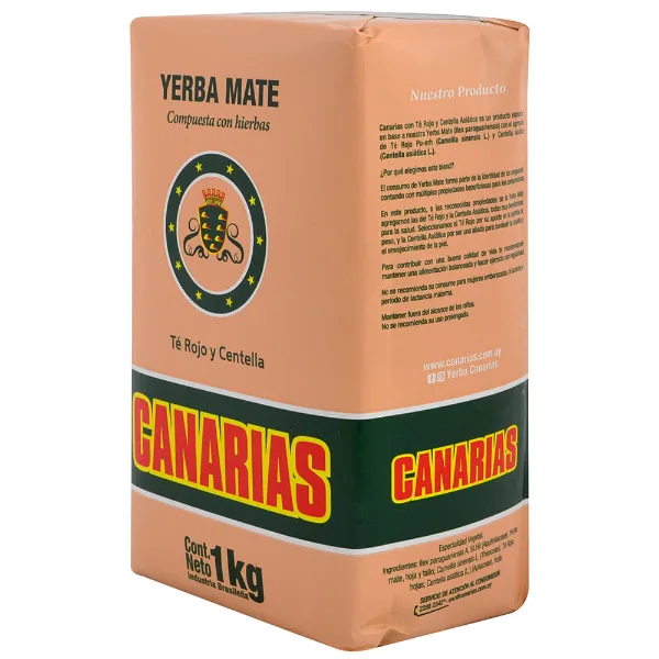 Yerba Canarias té rojo y centella 1 kg