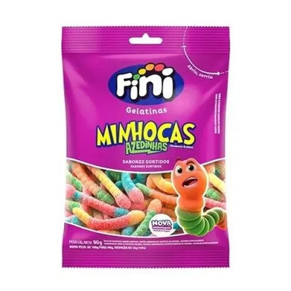 Gelatinas Fini Gusano Pica 90 g