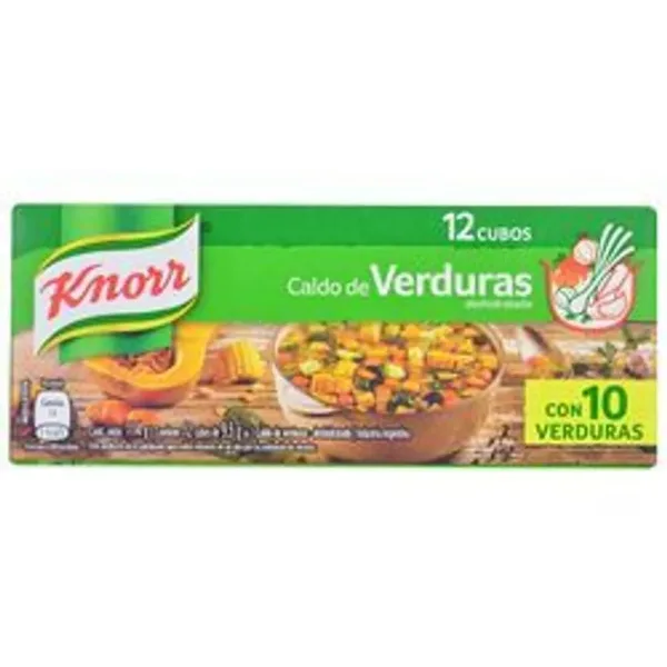 Caldo Knorr Verdura 12 Cubos