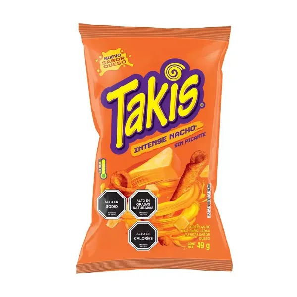 Snack Takis Intense Nacho sin Picante 49 g