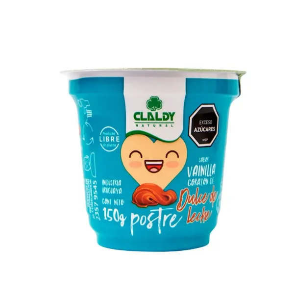 Postre Claldy Corazon de Dulce de Leche 150 g