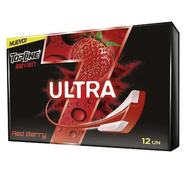 Chicle Topline 7 Ultra Berry 24 g