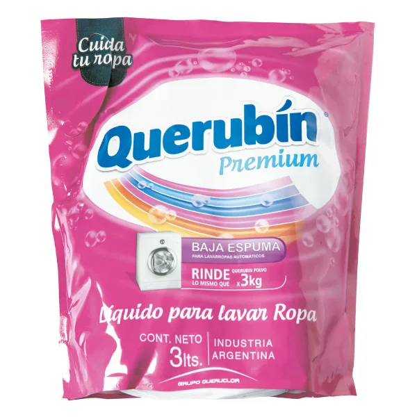Detergente líquido ropa Querubín doy pack 3 l