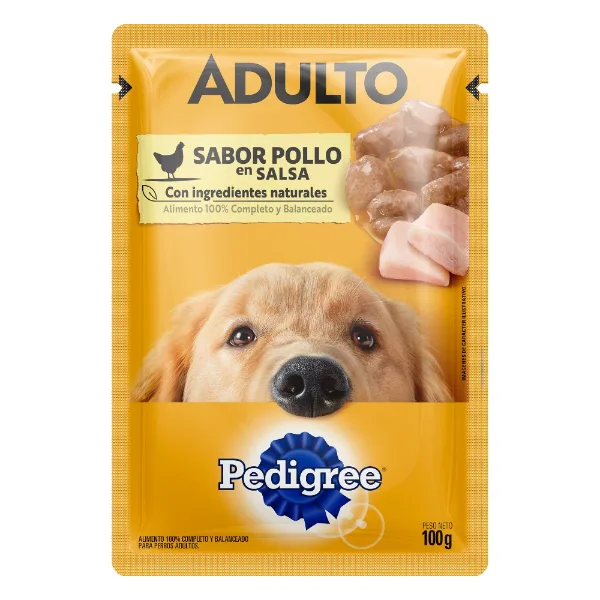 Alimento para perros Pedigree Adulto sabor pollo 100 g