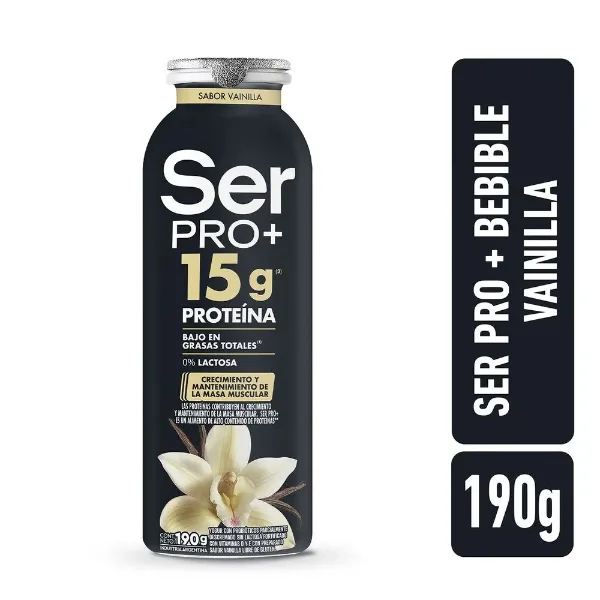 Yogur Ser Pro+ Vainilla Bebible 190 g