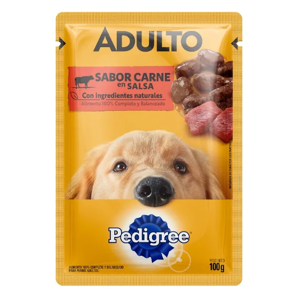 Alimento para perros Pedigree Adulto con carne 100 g