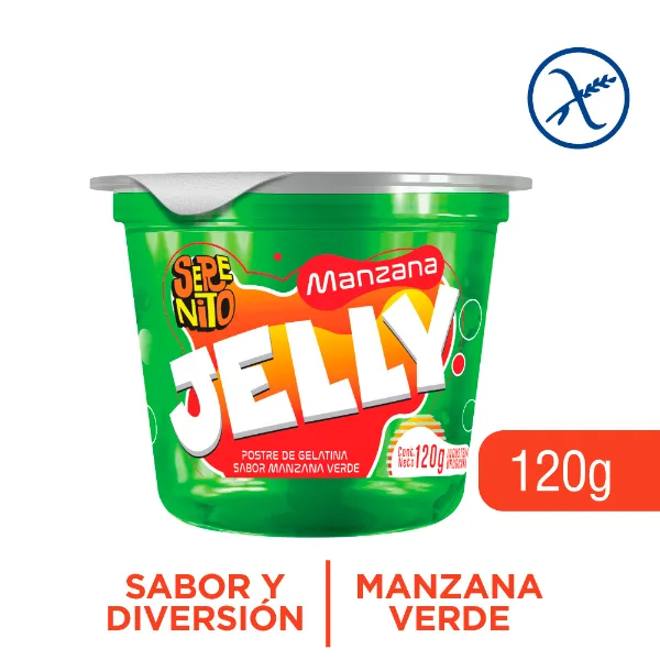 Gelatina Serenito manzana verde 120 g
