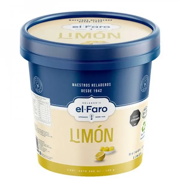 Helado El Faro Limon 200 ml