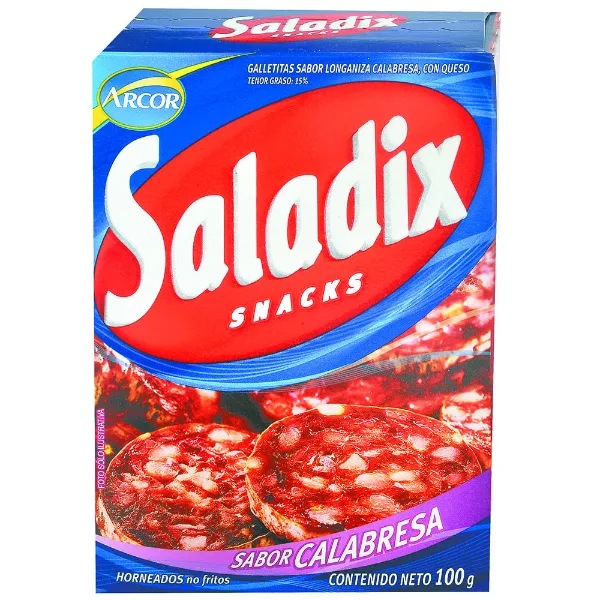 Galletita snack Saladix calabresa