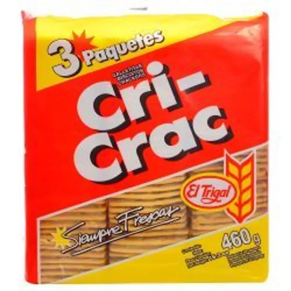 Galleta El Trigal Cric Crac Tripack 460 g