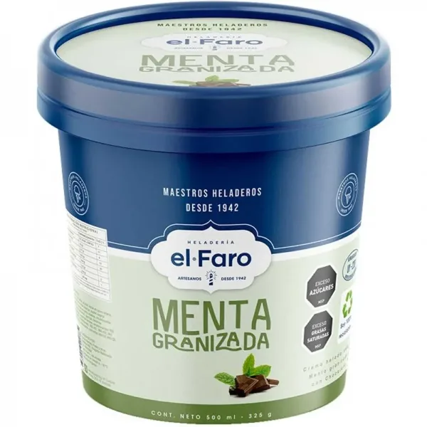Helado El Faro Menta Granizada 500 ml