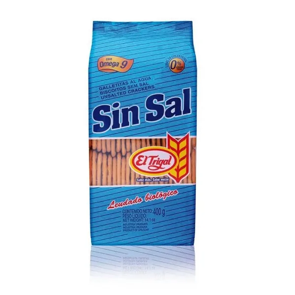 Galleta El Trigal sin Sal 390 g