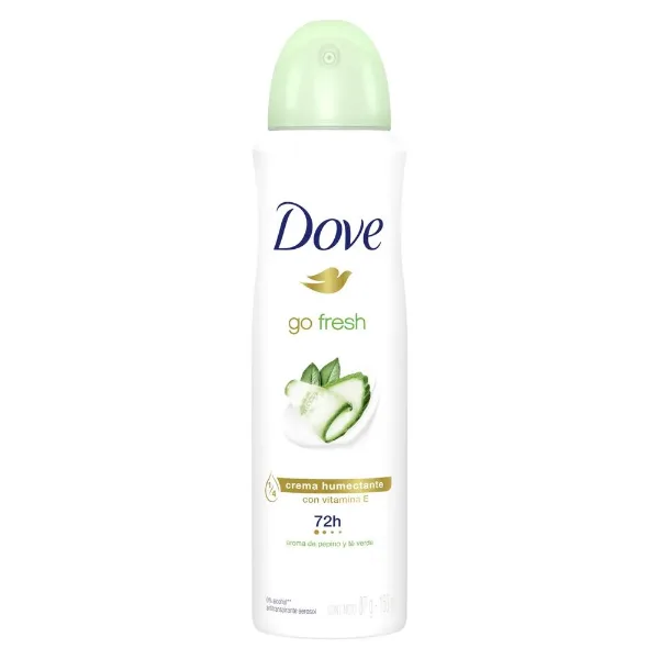 Desodorante Dove Pepino y Te Verde Aerosol 150 ml