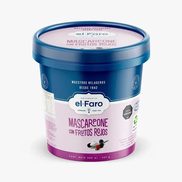 Helado El Faro Marcarpone Frutos Rojos 500 ml