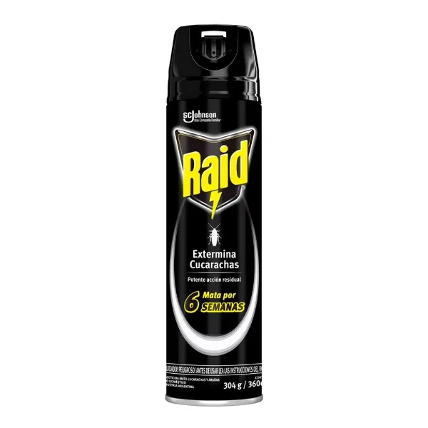 Insecticida Raid Extermina Cucaracha Aerosol 360 cc