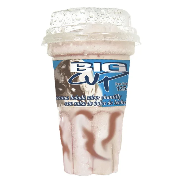 Helado Crufi big cup dulce de leche 185 ml