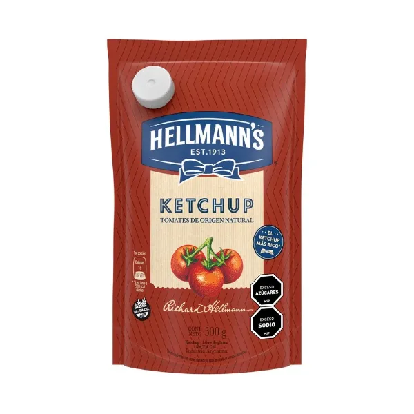 Ketchup Hellmanns Doypack 500 cc