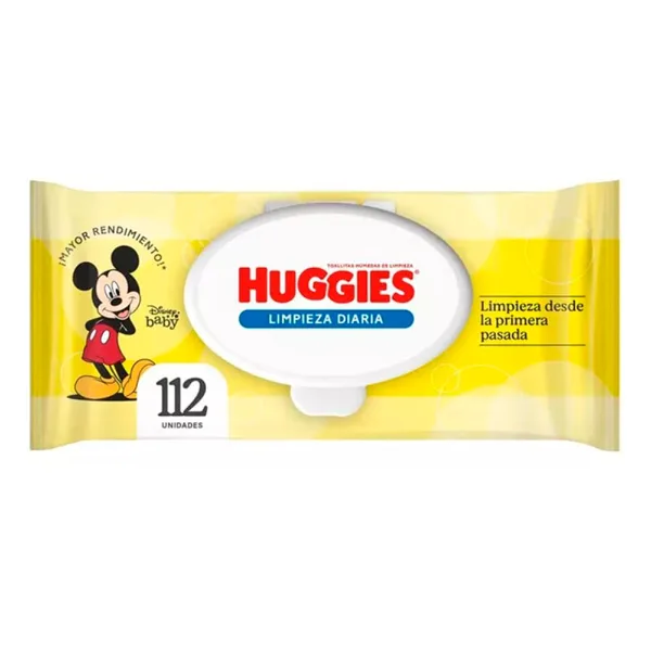 Toallas Húmedas Huggies Limpieza Diaria 112 un.