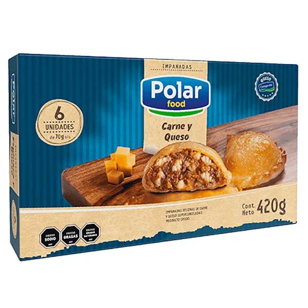 Empanadas de Carne y Queso Polar Food 420 g 6 un.