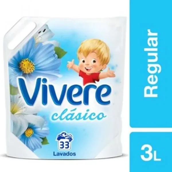 Suavizante Vivere Regular Clasico Doy Pack 3 l