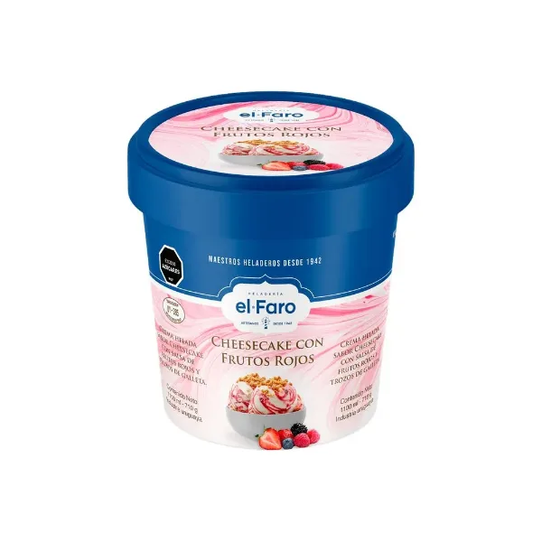 Helado El Faro Cheesecake Frutos Rojos 1,1 l