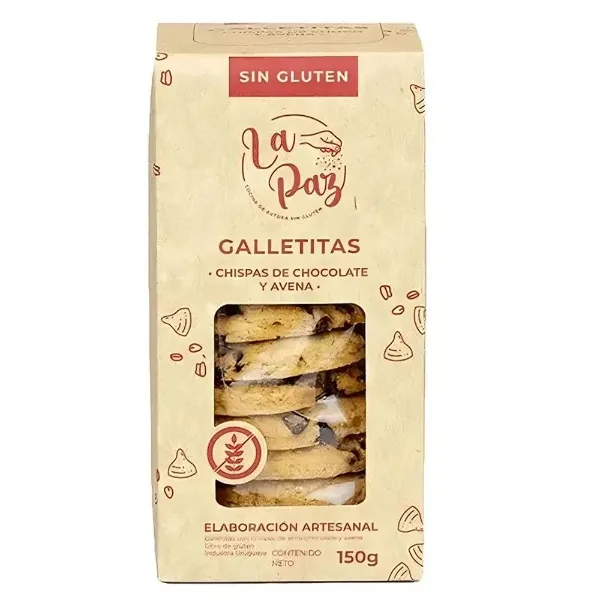 Galletas La Paz Dulces Chispas de Chocolate y Avena sin 150 g
