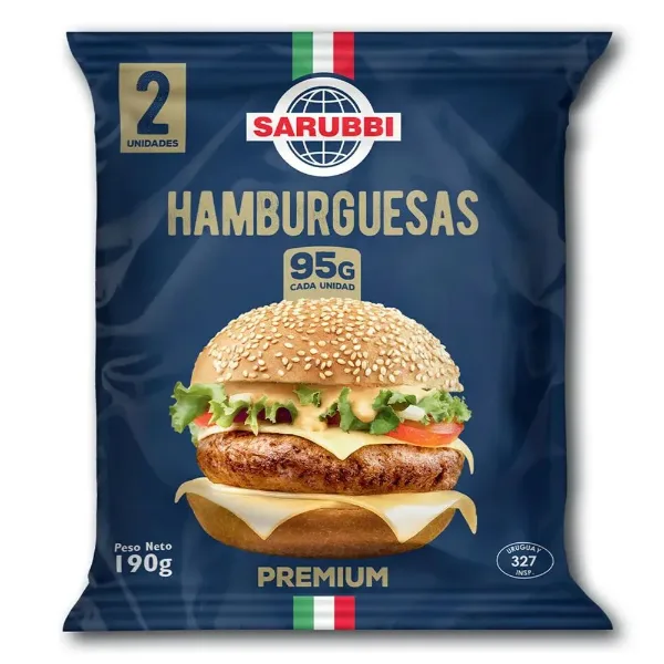 Hamburguesa Sarubbi Flowpack 2 un.