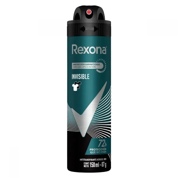 Desodorante Rexona Antitranspirante Invisible Aerosol 150 ml