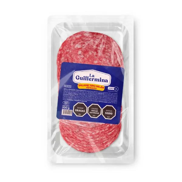 Salame Milán La Guillermina Feteado 200 g