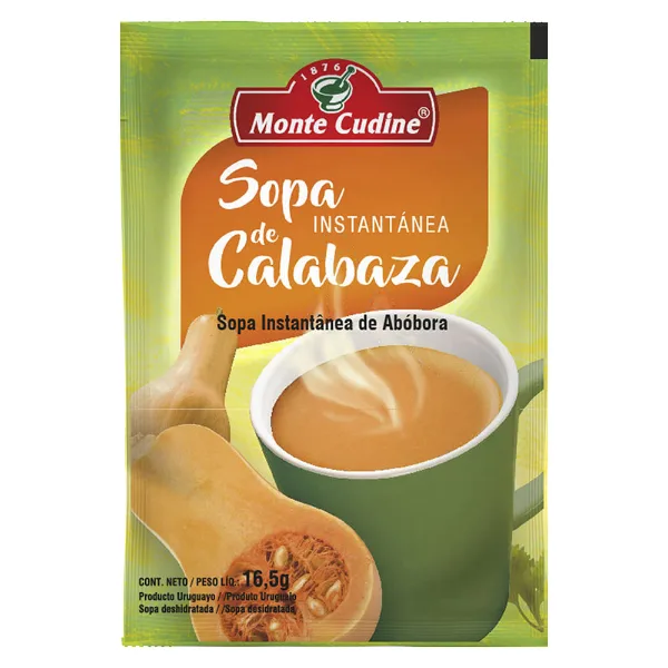 Sopa calabaza Monte Cudine instantánea 14,5 g