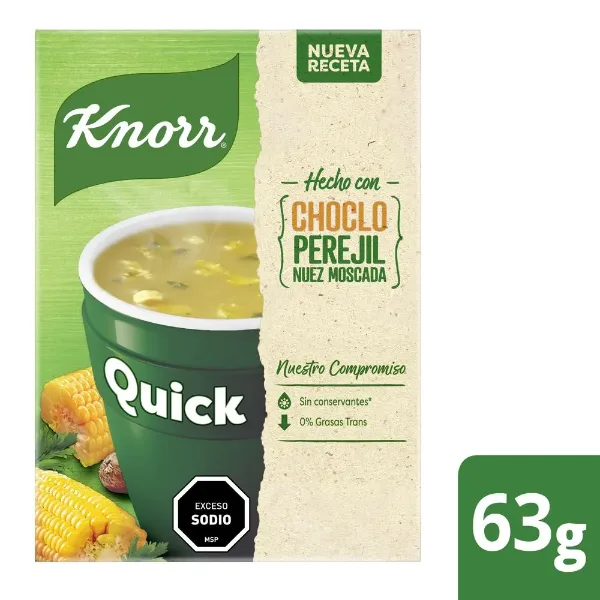 Sopa Knorr Quick Choclo 5 un.