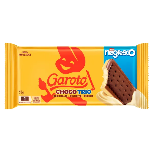 Chocolate Garoto Choco Trio Negresco 90 g