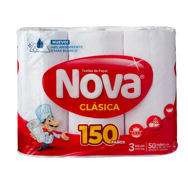 Toalla de Papel Nova Clásica 150 Paños