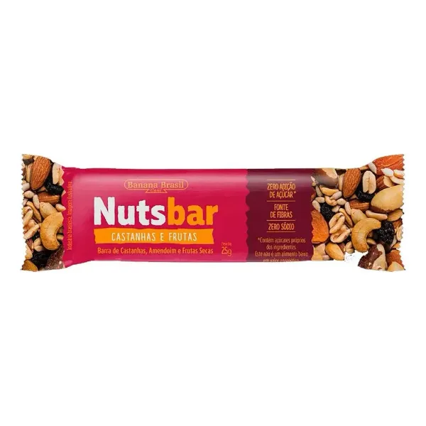 Barra de Cereal Nuts sin Gluten Fruta 25 g