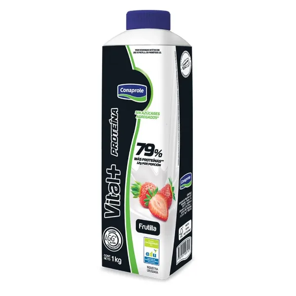 Yogur Conaprole Vital Frutilla +proteinas 1000 g