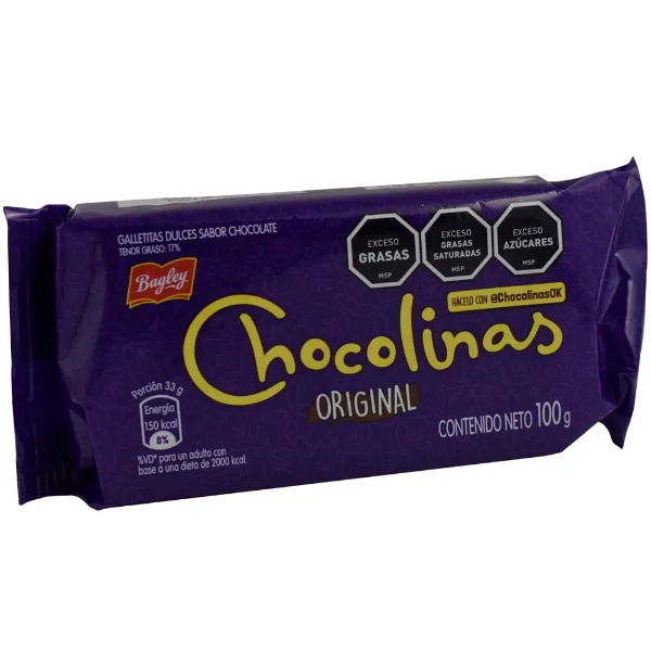 Galletitas chocolinas Bagley 100 g