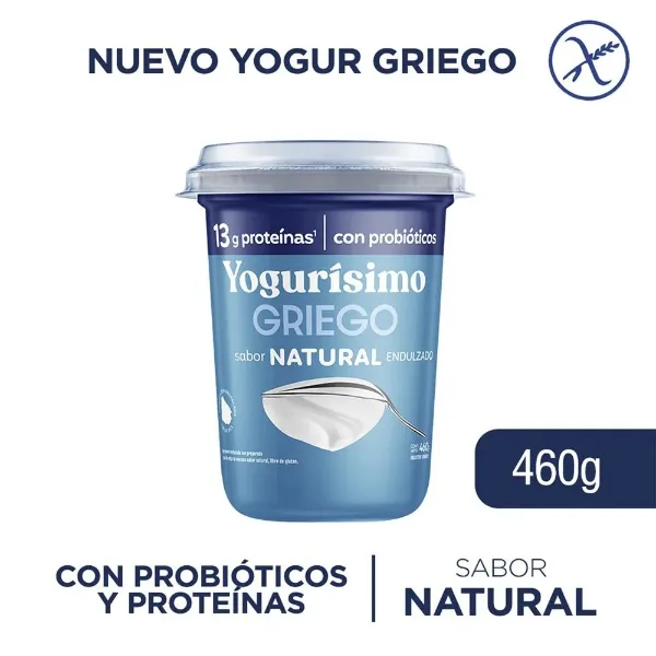 Yogur Griego Yogurisimo Natural 460 g