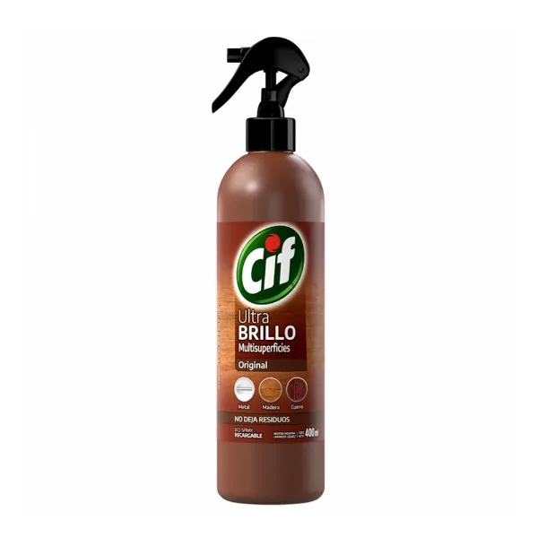 Lustramuebles Cif Ultra Brillo Gatillo 400 ml