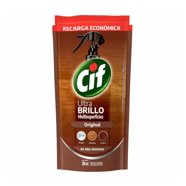 Lutramuebles Cif Ultra Brillo Doy Pack 380 ml