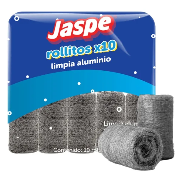 Esponja de aluminio Jaspe 10 rollitos
