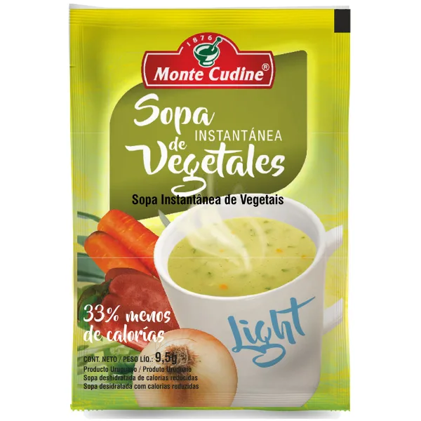 Sopa vegetales Monte Cudine light instantánea 12 g