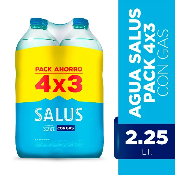 Pack Salus con gas 4x3 2,25 l