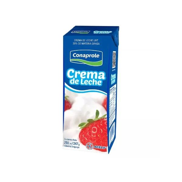 Crema de Leche Conaprole Larga Vida Tetra 250 ml