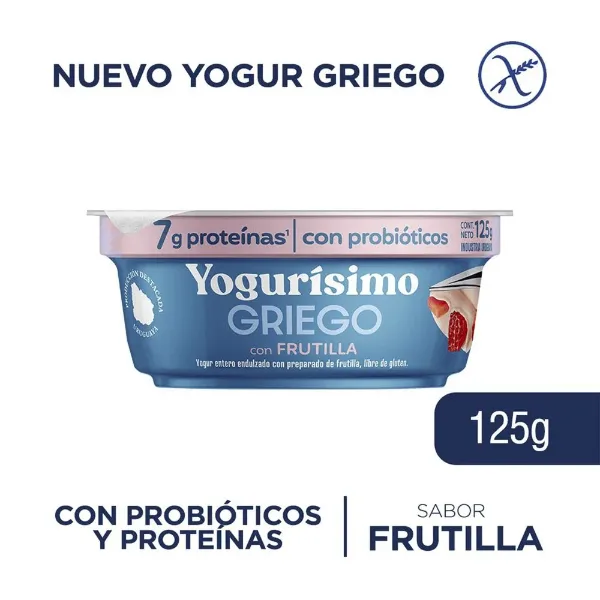 Yogur Griego Yogurisimo Frutilla 125 g