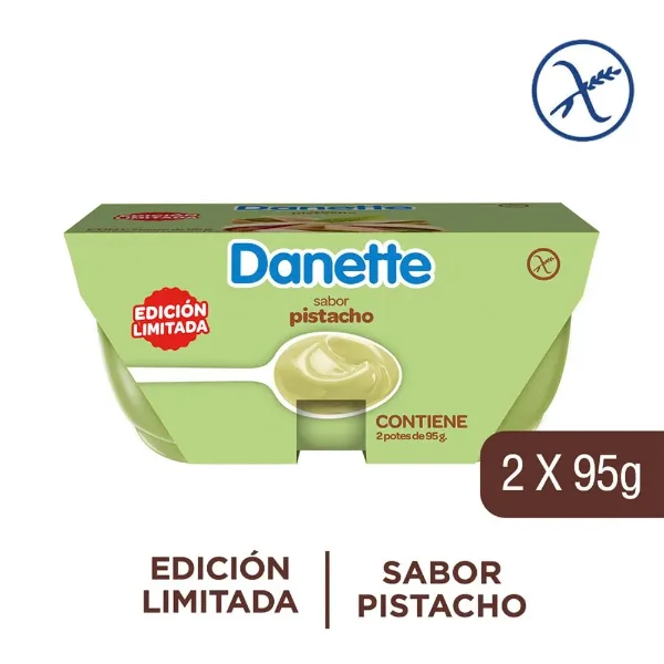 Postre Danette Pistacho 2un 95 g