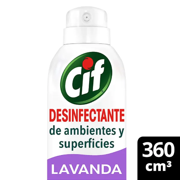 Desinfectante de ambientes y superficies Cif lavanda 360 cc