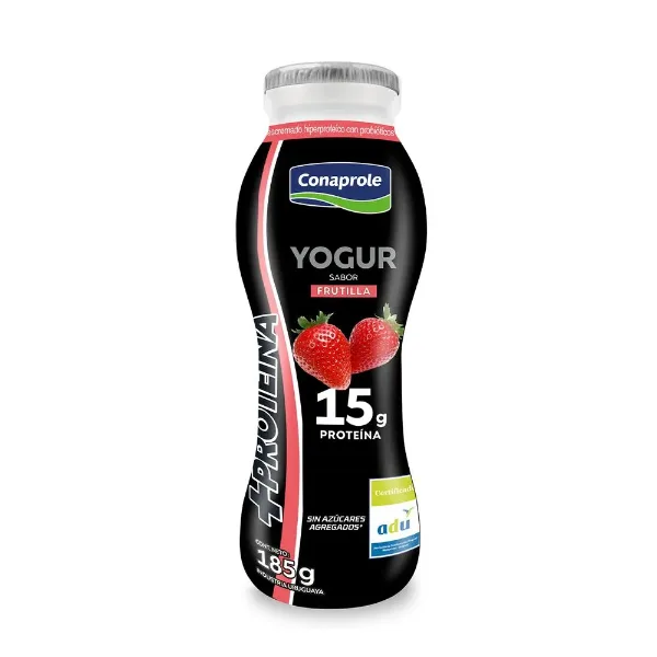 Yogur Conaprole Sabor Frutilla con de Proteina 185gr 15 g